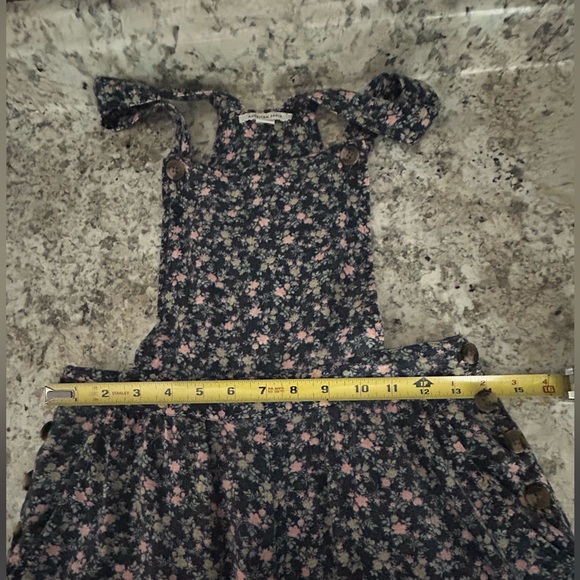 American Eagle Outfitters Soft Floral Bib Overalls Jumper Jumpsuit Romper Size S - Picture 13 of 14